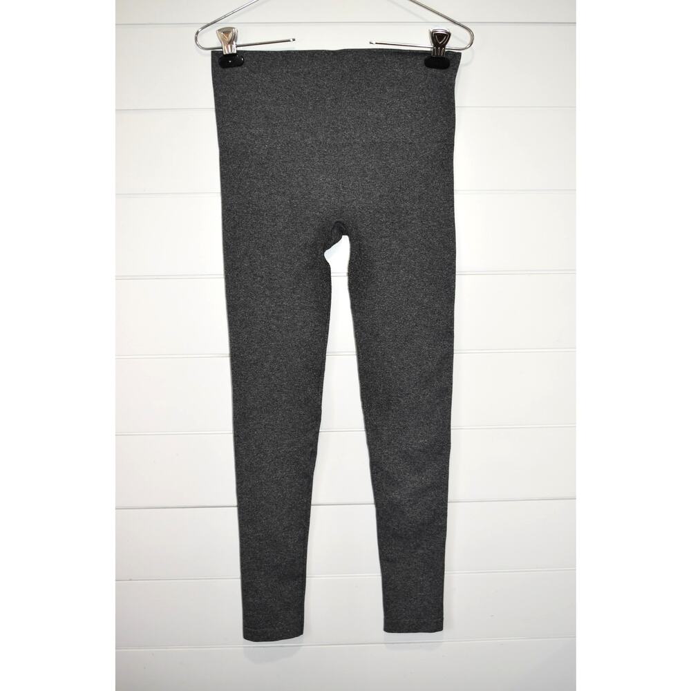 SPANX Leggings Gray Size Medium High Waisted Ankle Compression Comfort Stretch